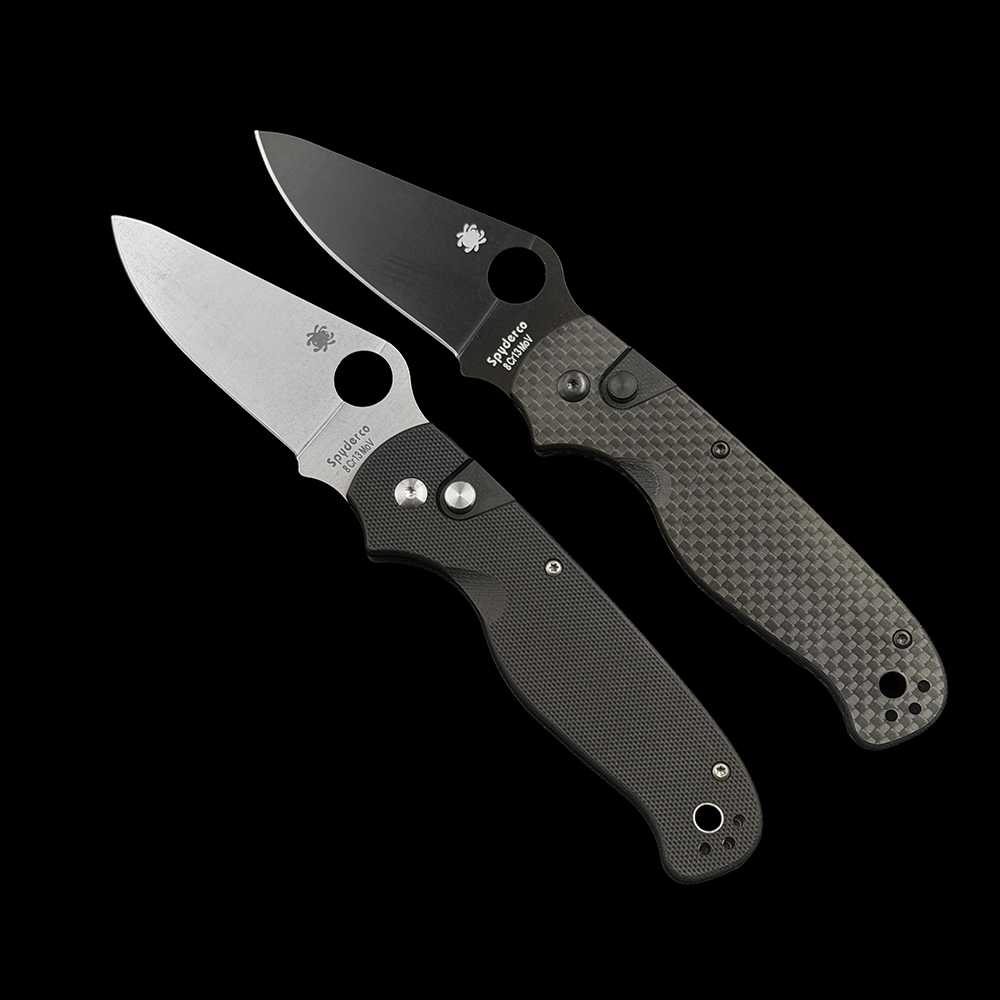 C275 ButtonUp Carbon Fiber G‑10 Laminate Handle, 8Cr13MoV Steel