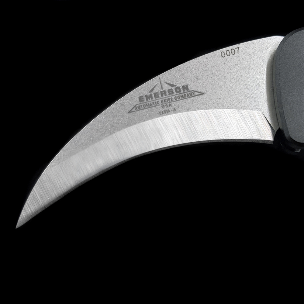 EMR ELVIA Automatic Knife Black Aluminum/G-10