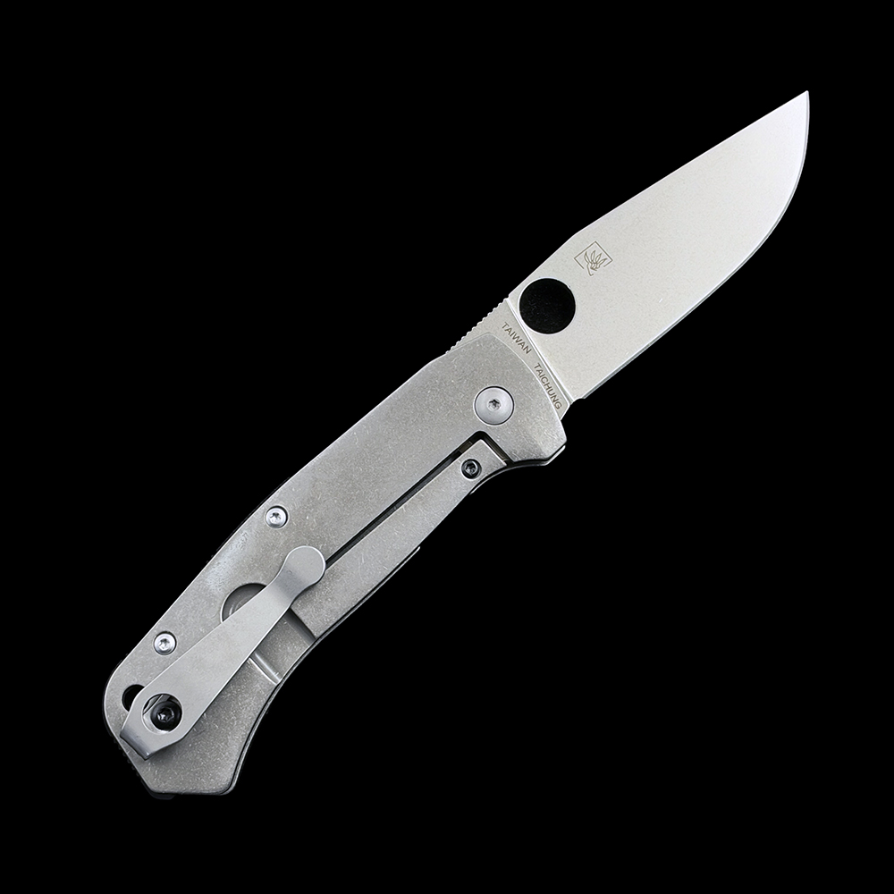 C186TIP Slysz Bowie bearing Titanium Knives