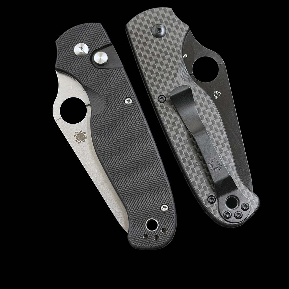 C275 ButtonUp Carbon Fiber G‑10 Laminate Handle, 8Cr13MoV Steel