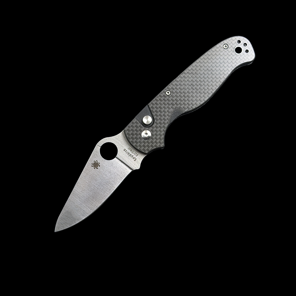 C275 ButtonUp Carbon Fiber G‑10 Laminate Handle, 8Cr13MoV Steel