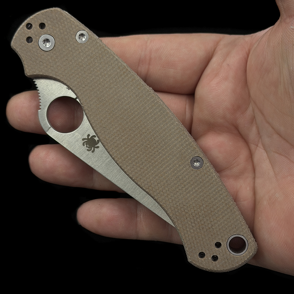 C81MPCW2 PM2  Micarta handle CPM CRUWEAR Bearing Folding knife