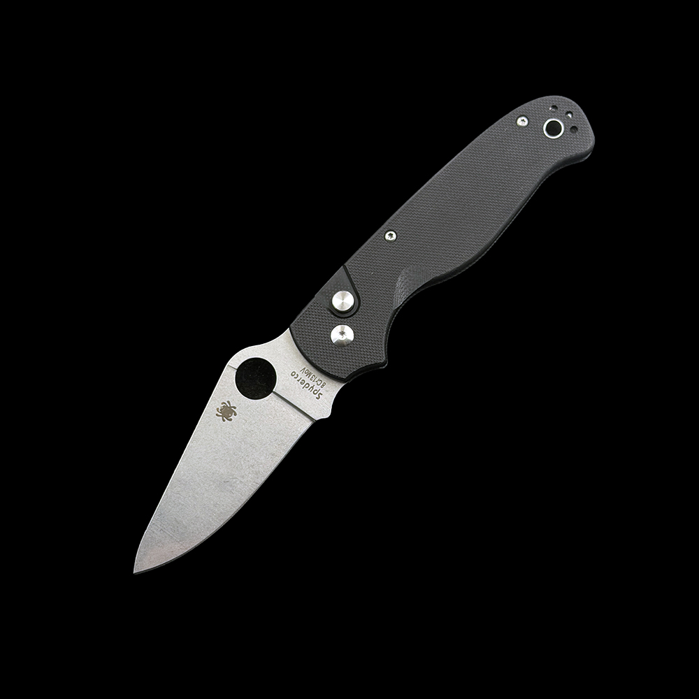 C275 ButtonUp Carbon Fiber G‑10 Laminate Handle, 8Cr13MoV Steel