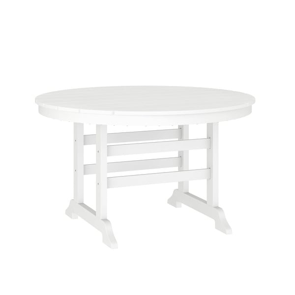 Commercial All Weather Adirondack Table and 4 Chairs with Cupholders