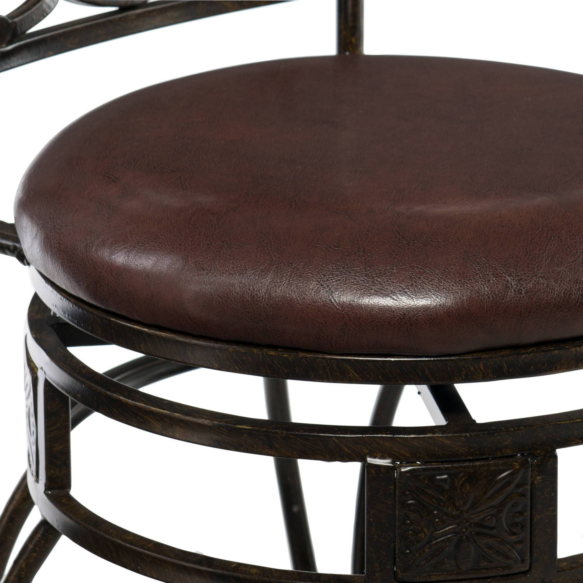 Linon O u0026 x Back Counter Stool