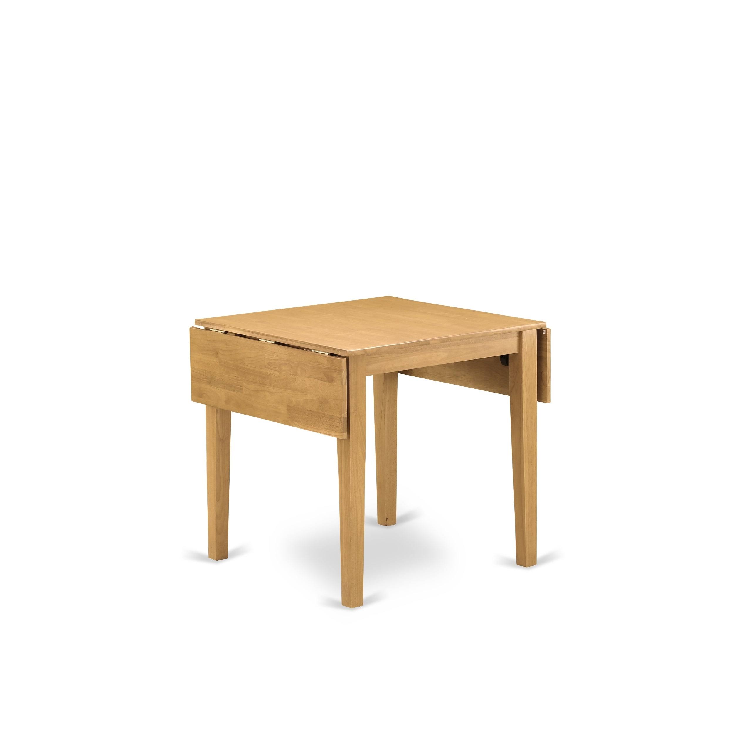 East West Furniture Dining Room Set Oak, Ndba5-oak-02