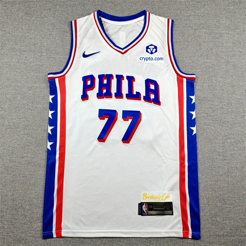Philadelphia 76ers White V #77
