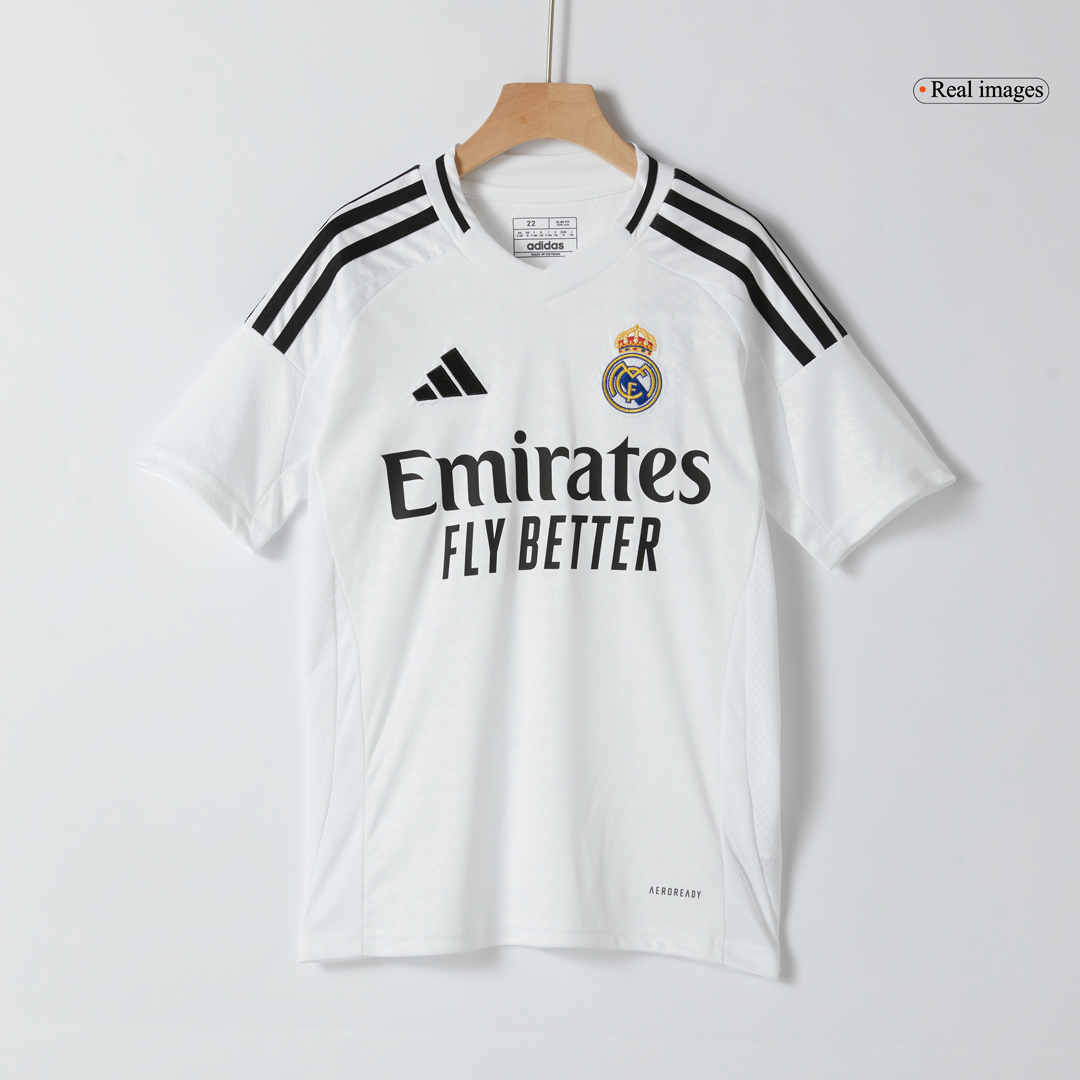 BELLINGHAM #5 Real Madrid Home Kids Soccer Jerseys Kit