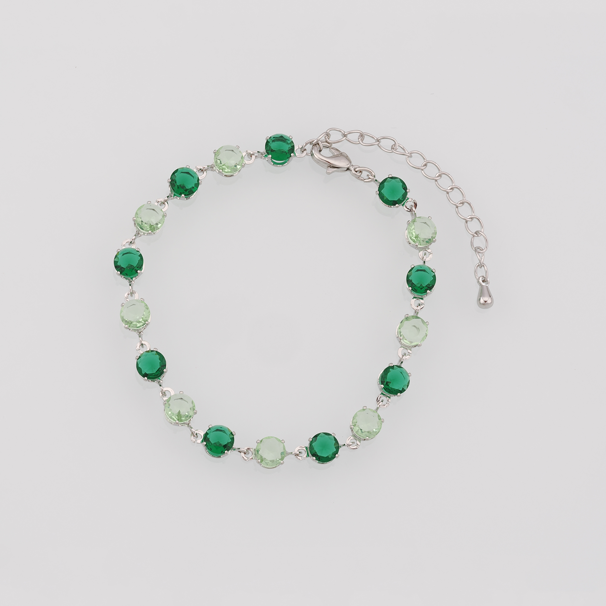 18K Gold Filled Round Bracelet,Zircon Bracelet,Gemstone Bracelet,Adjustable Bracelet,Gift For Her