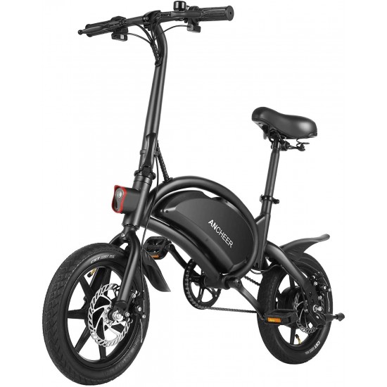 500W Electric Bike Electric Commuter Bike, APP Control Folding Ebike 14” Electric Bicycle, 20MPH Adults/Teens City Ebike and Removable 48V 7.5Ah Battery