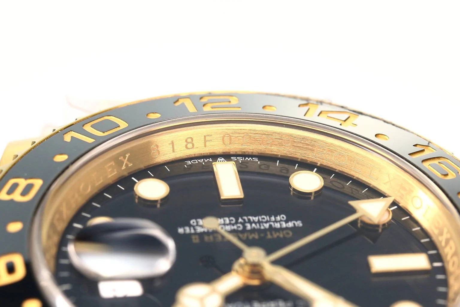 Rolex 25 GMT- Master 40mm Gold Black Dial