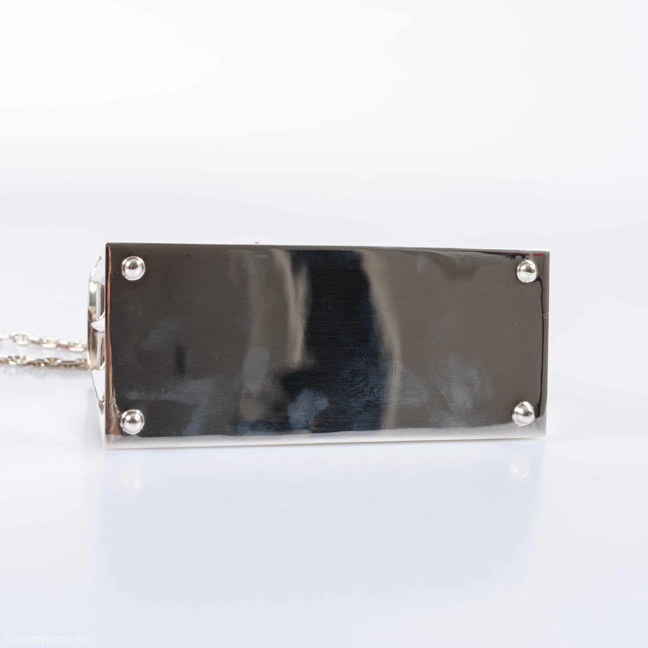 Hermès Ultra-Rare Mini Kelly in Sterling Silver, 1990s