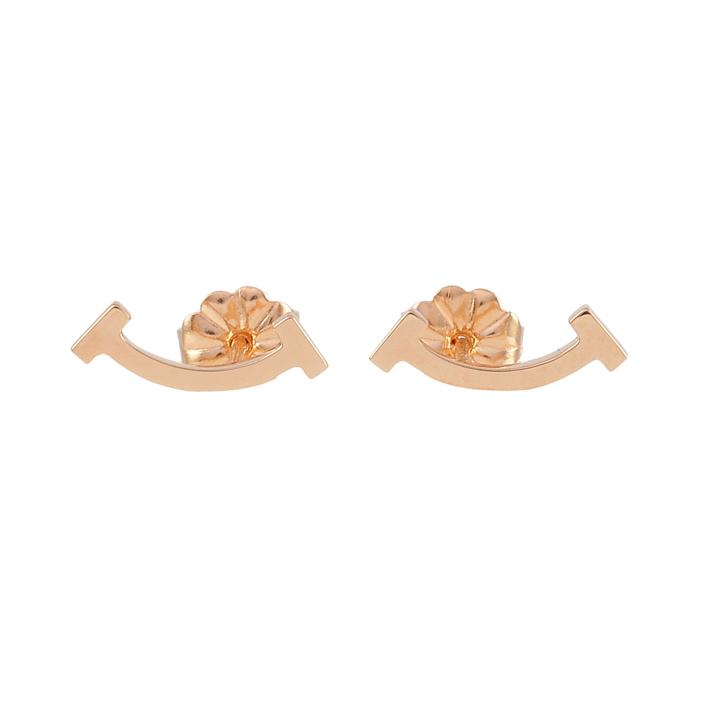 Tiffany & Co. Tiffany T Smile Earrings 18K Rose Gold 60150754