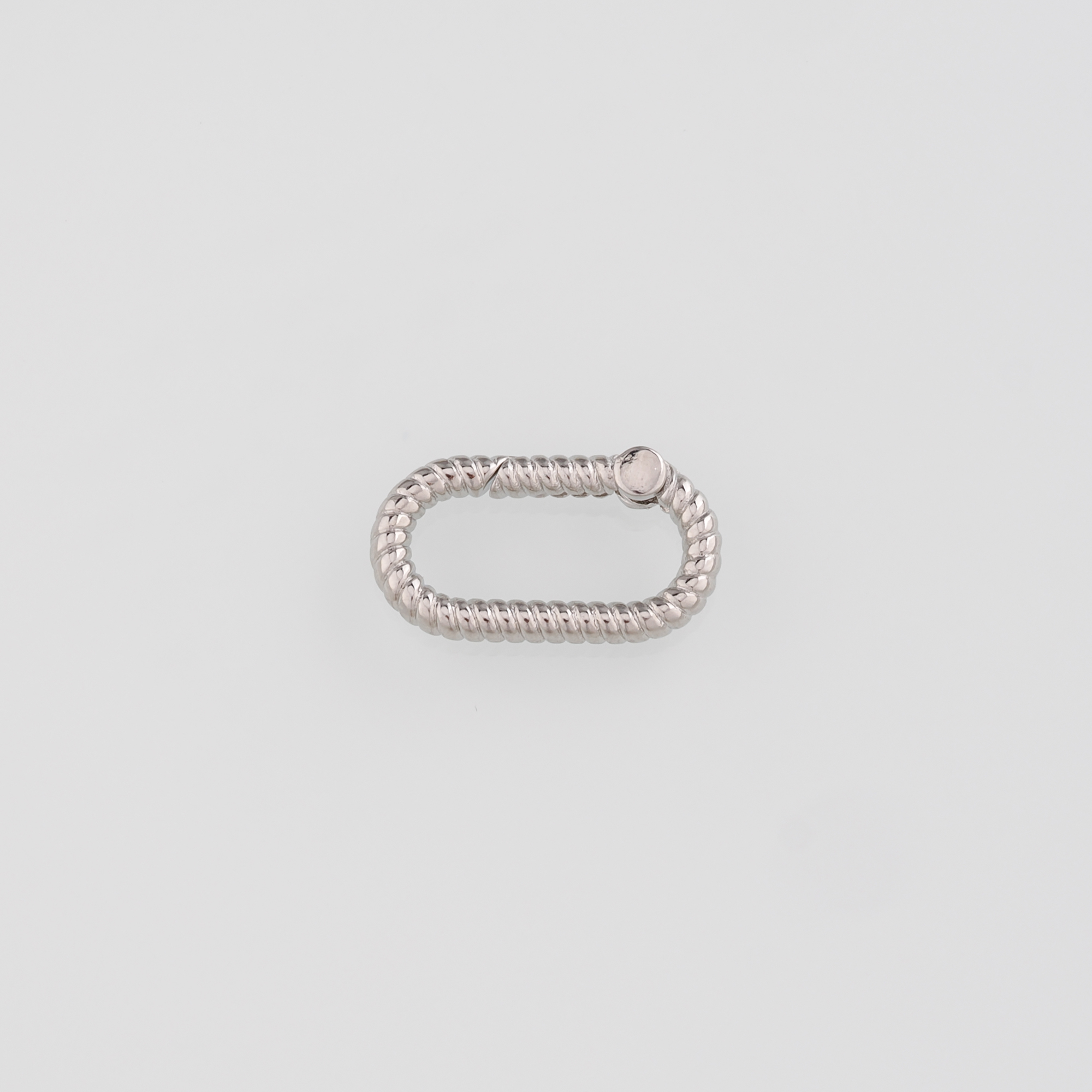 18K Gold Filled Oval Spring Clasp,Push Gate Buckle Bracelet Necklace for DIY Jewelry Finding Necklace Bracelet