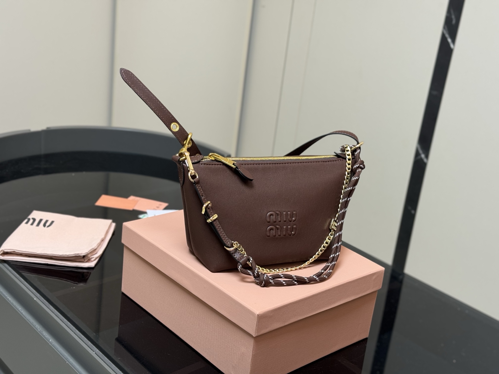 MiuMiu canvas small lunch box - cnluxepick