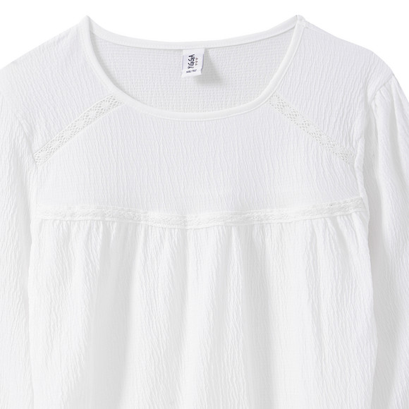 Yigga Mädchen Bluse mit Spitzen-Details