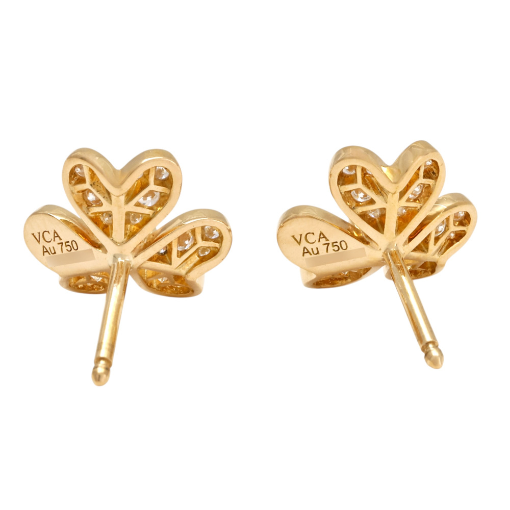 Van Cleef & Arpels Frivole Earrings 18K Yellow Gold VCARP24200