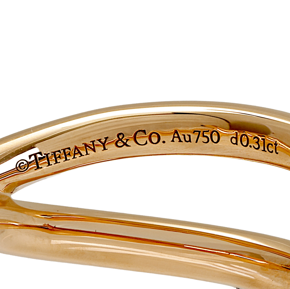 Tiffany & Co. Knot Ring 18K Rose Gold Diamond 69526195