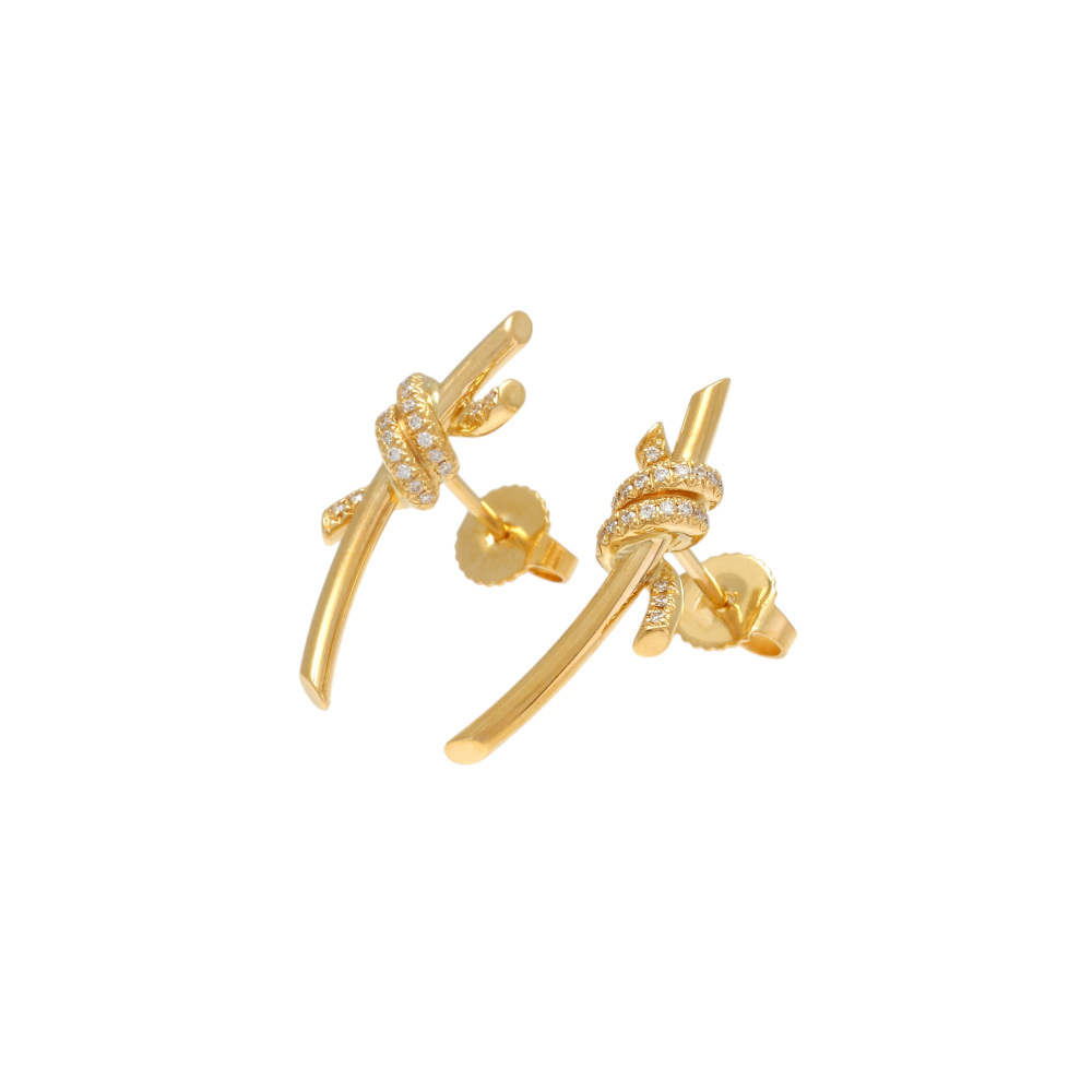 Tiffany & Co. Knot Earrings 18K Yellow Gold 69346464