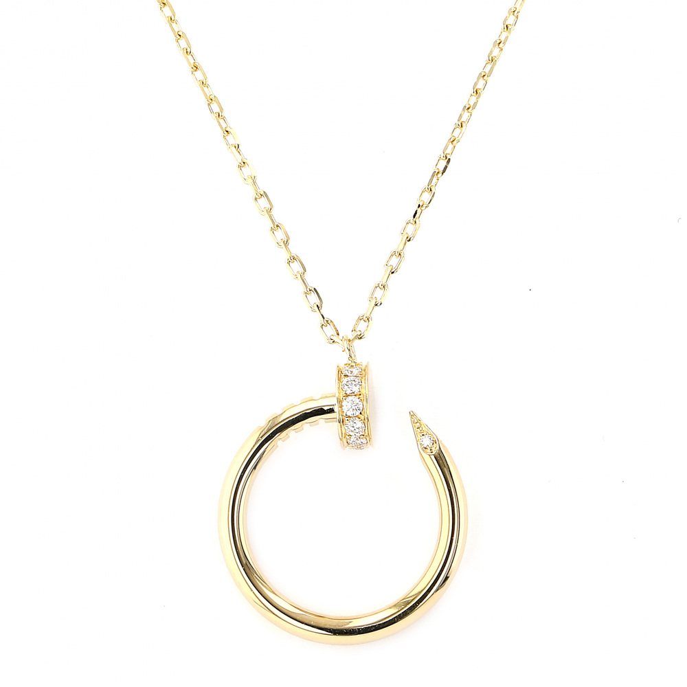 Cartier Juste un Clou Diamond Necklace 18K Yellow Gold