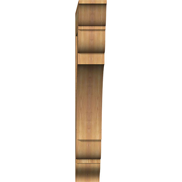Ekena Millwork 6x22W x 36x22D x 42x22H Olympic Traditional Rough Sawn BRACKET, Western Red Cedar