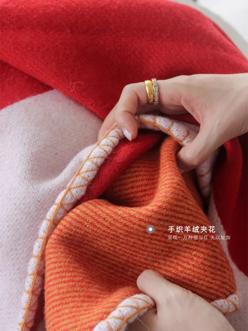 CP023 - Wool & Cashmere Throw Blanket - (170x140cm)