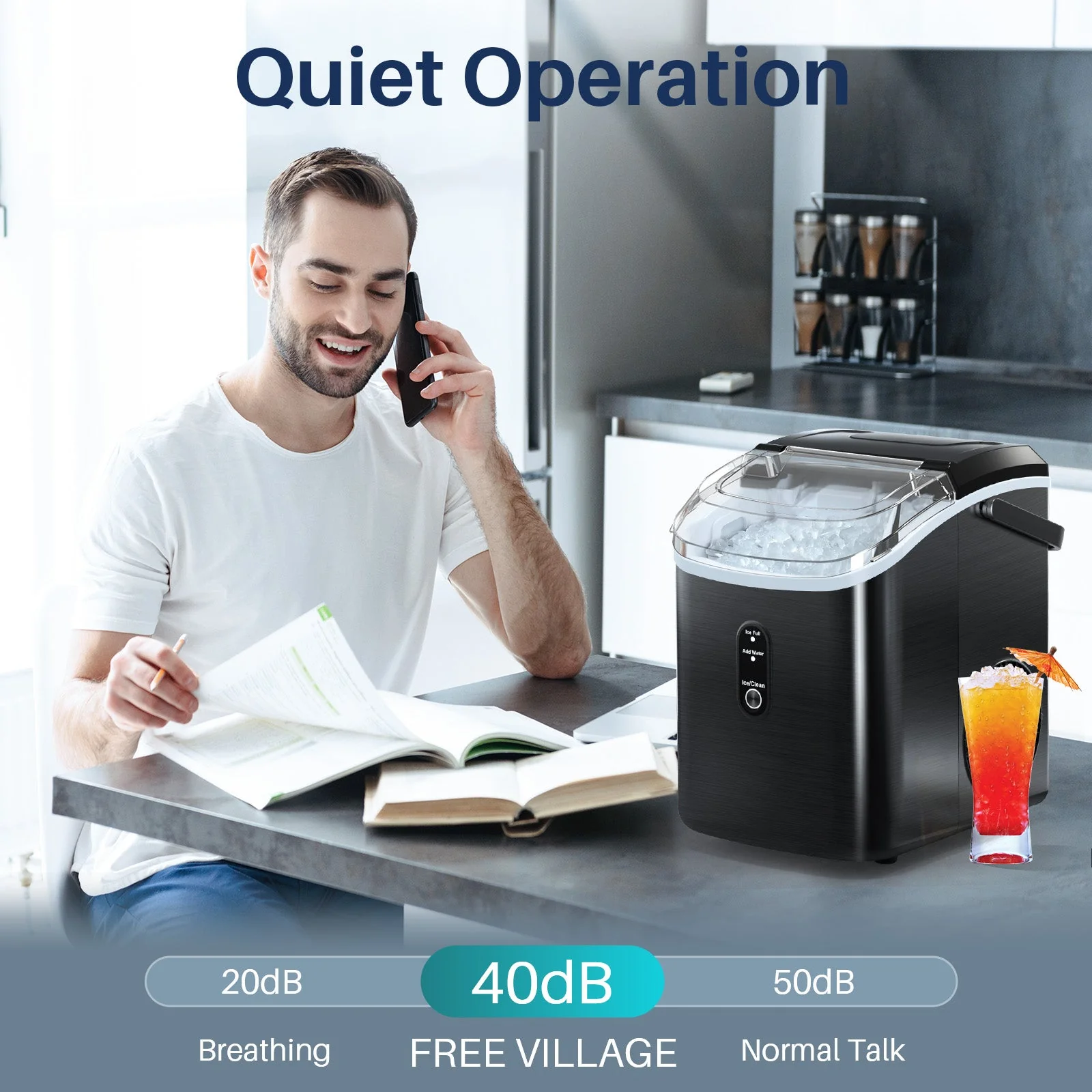 Nugget Pebble Ice Maker Countertop Z5815N