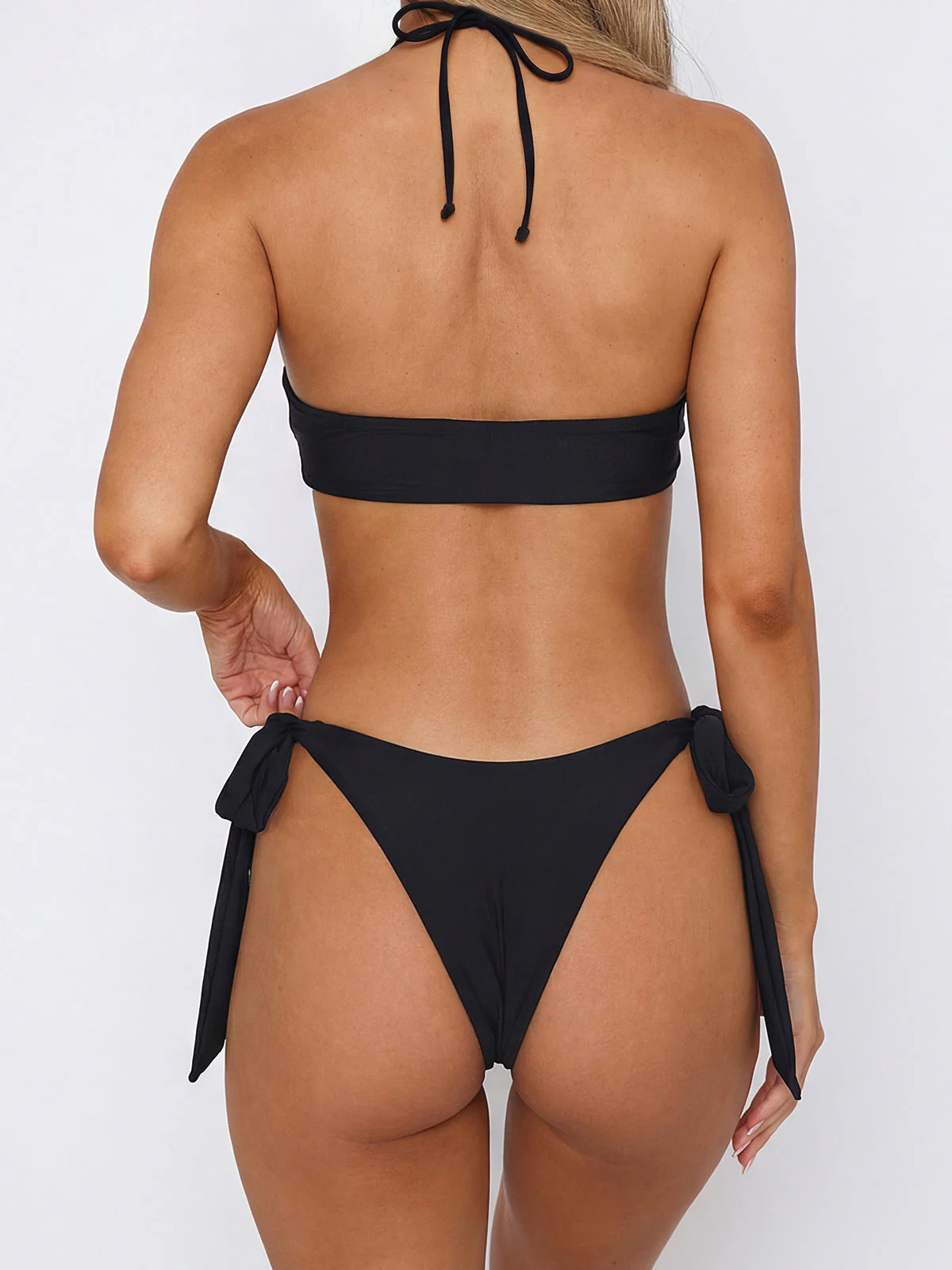 Crystal Ring Halter Bikini SetClistos