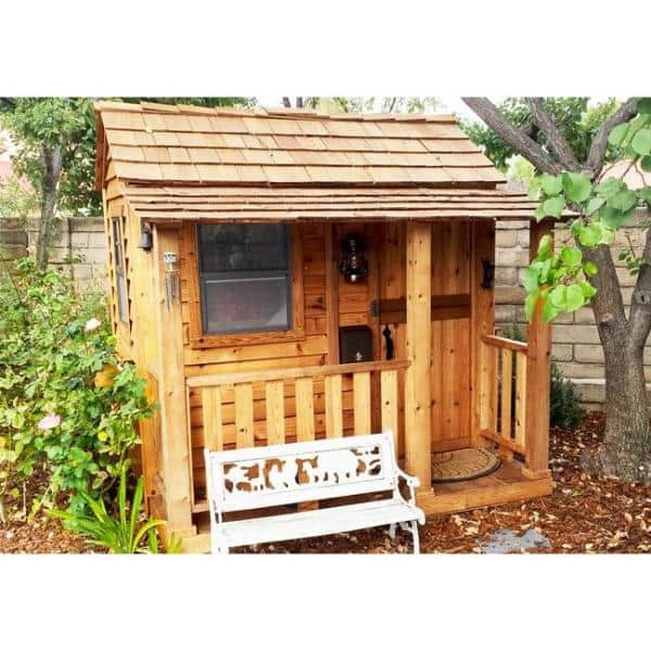 2026 Outdoor Living Today Little Squirt 6×6 ft. Cedar Playhouse with Windows and Dutch Door