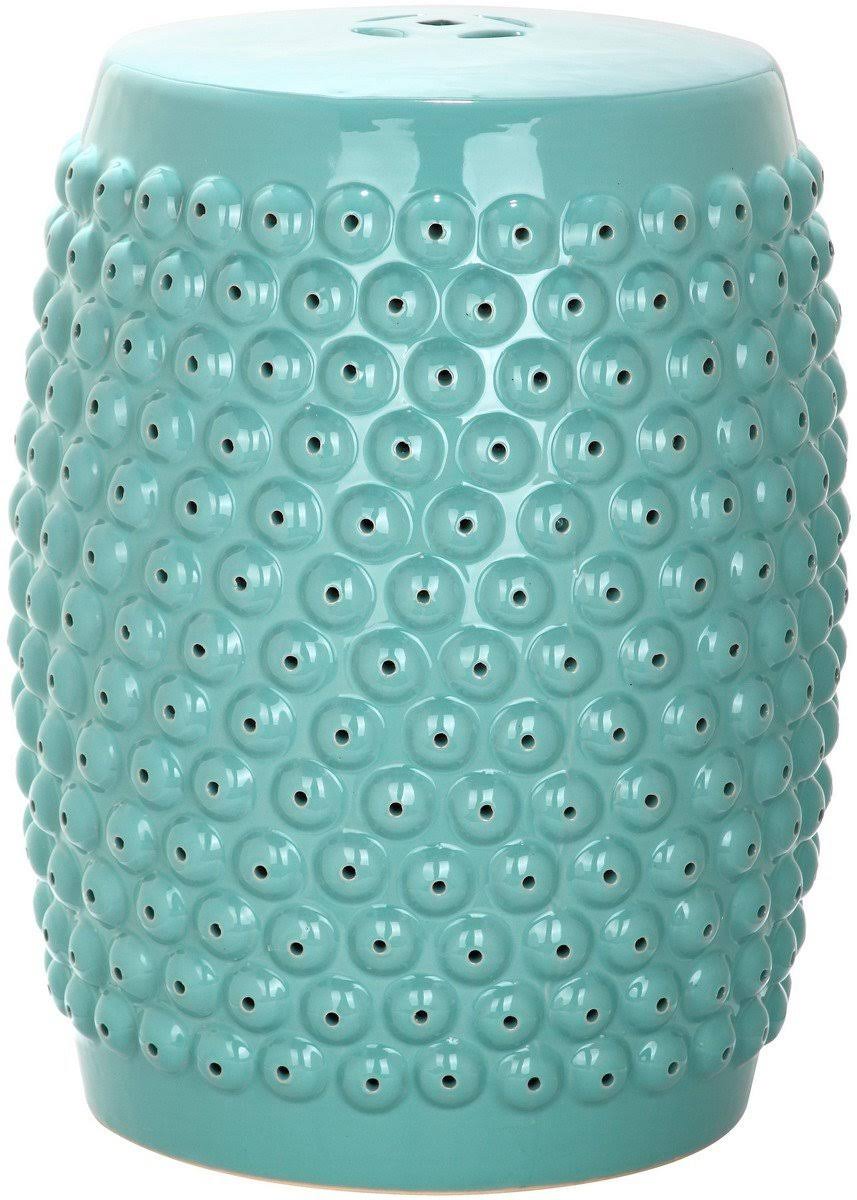Safavieh Stella Nail Head Stool - Orange