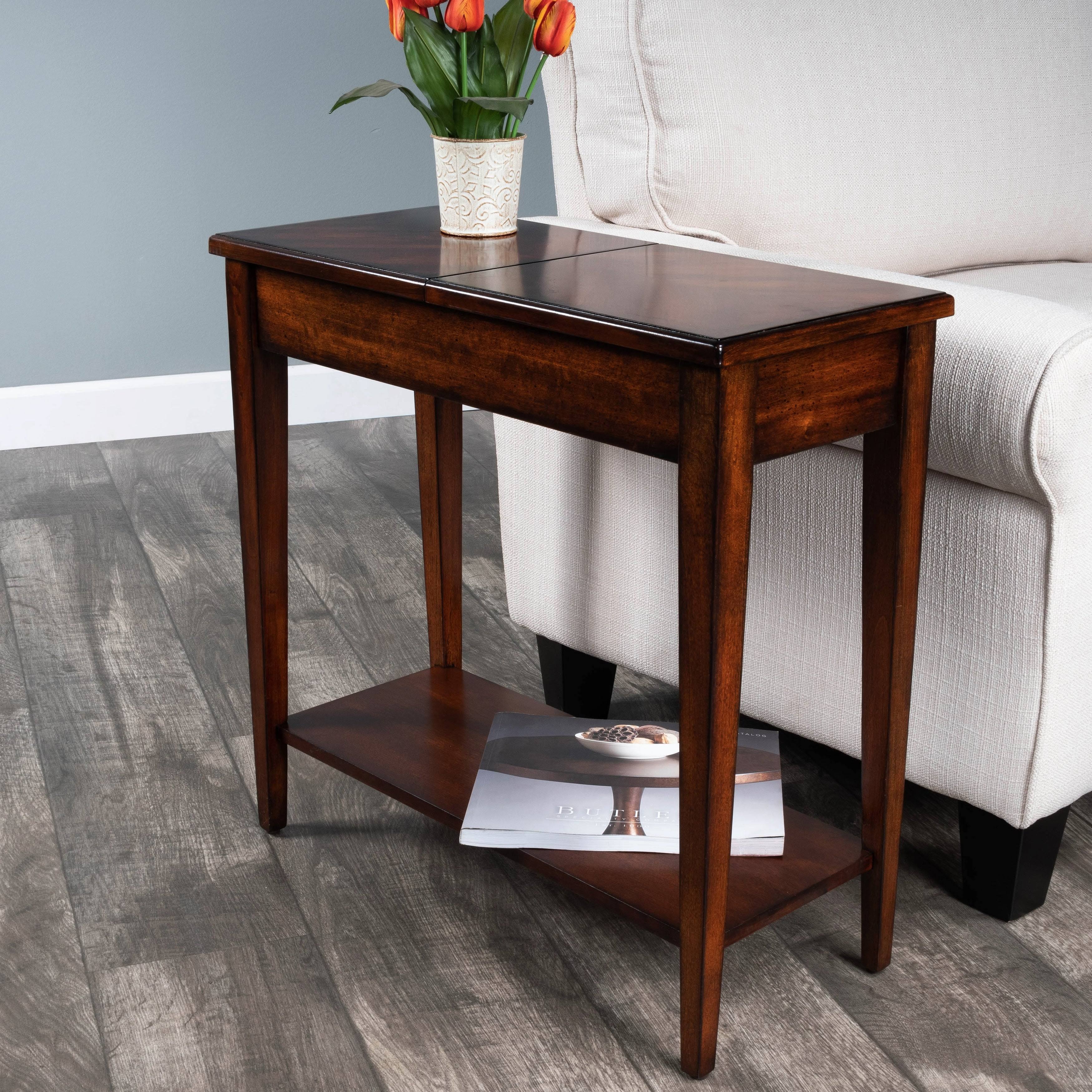 Butler Jansen Olive Ash Burl Chairside Table