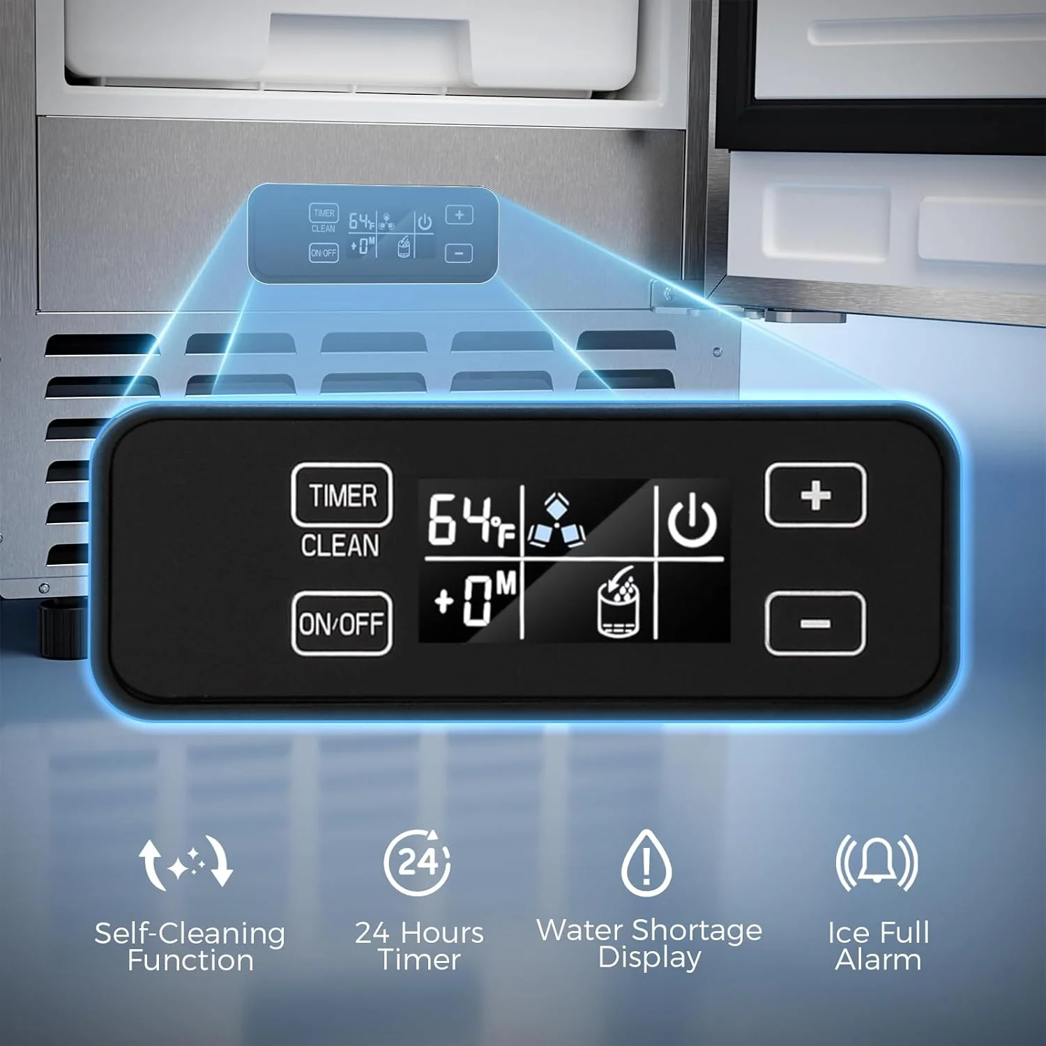 Kismile Commercial Under Counter Built-in Nugget Ice Maker Z5830N