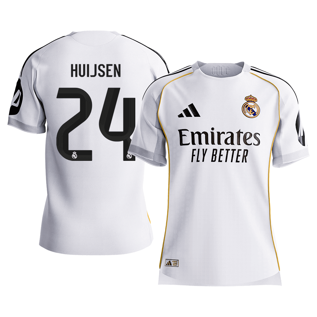 HUIJSEN #24 Real Madrid Home Player Version Jersey 2025/26