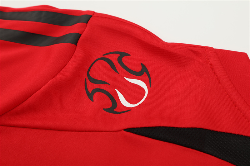 2007/08 AC Milan Retro Short Sleeves Training Jersey - Red 5