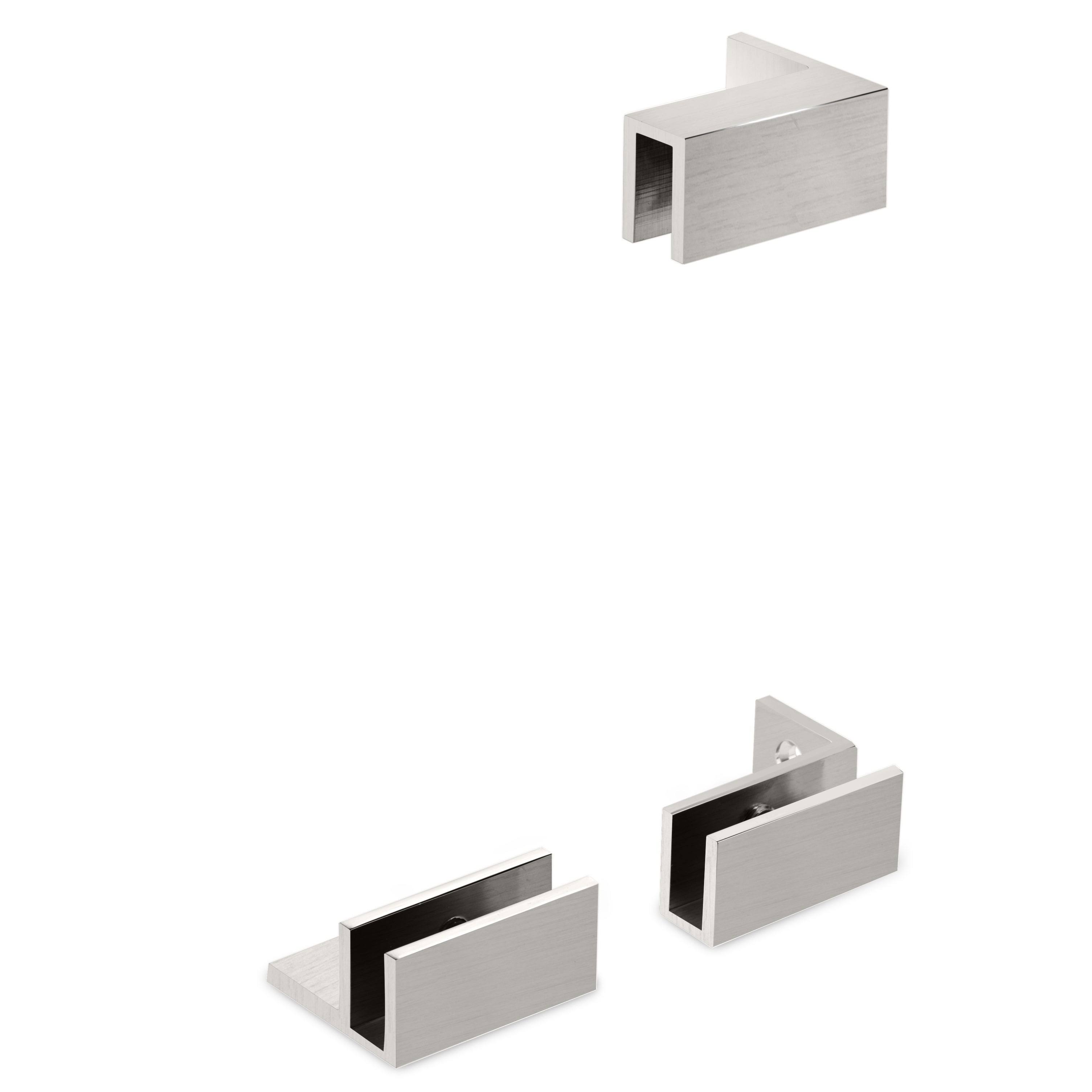 Symphony Shower Doors SS11.50X76BN 11.5x22 W x 76x22 H Frameless Fixed Glass Panel Finish: Brushed Nickel