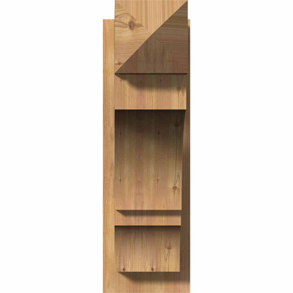 Ekena Millwork OUT08X24X24BOA03SWR 7 1/2x22W x 24x22D x 24x22H Balboa Smooth Arts and Crafts Outlooker, Western Red Cedar