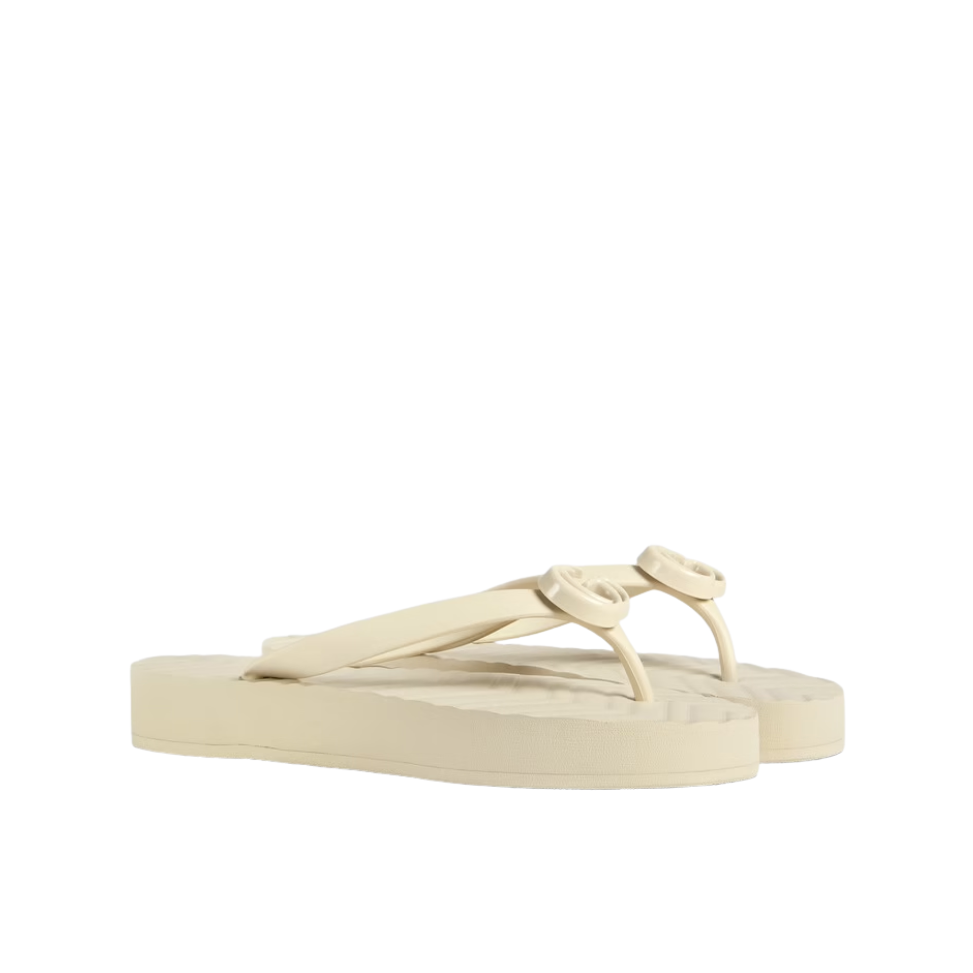 Gucci Women’S Chevron Thong White 655463 J8710 9022
