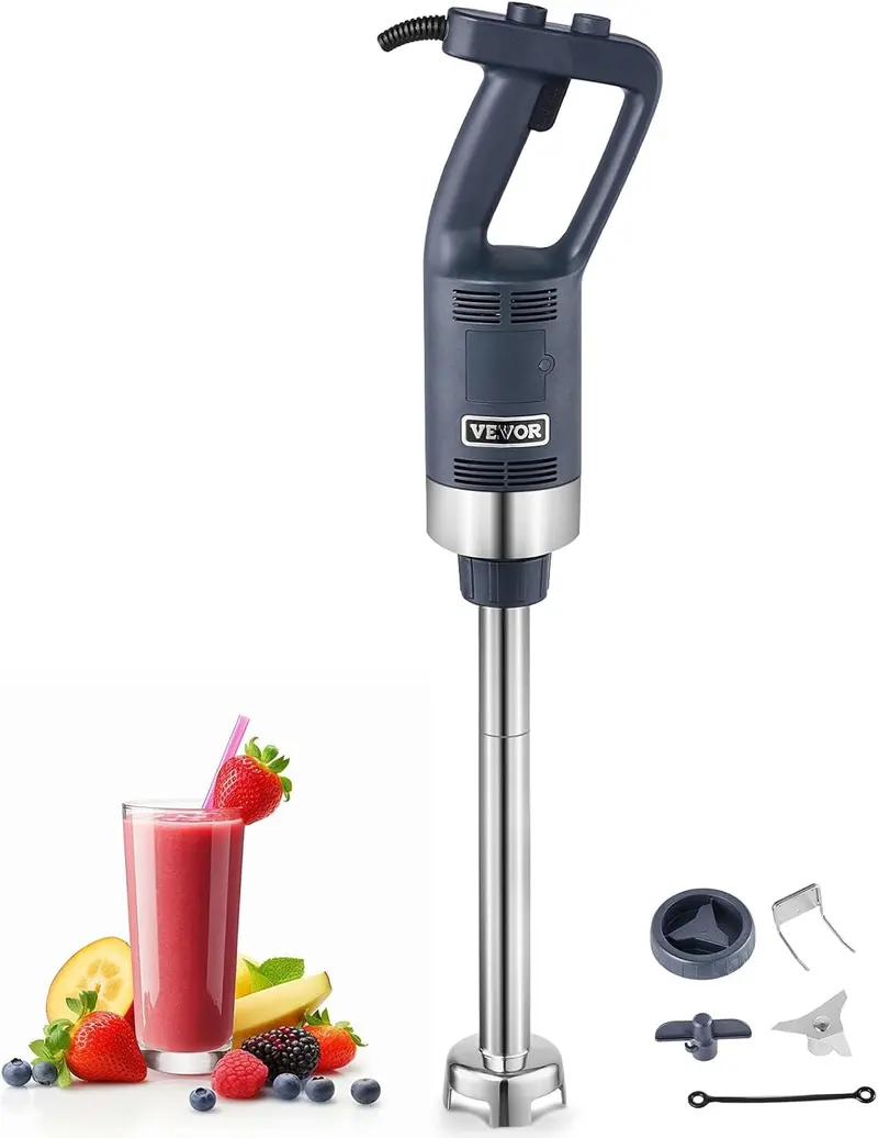 VEVOR 750W Heavy-Duty Immersion Blender – 20-Inch Professional Hand Mixer with 304 Stainless Blade and Multi-Application Versatility
