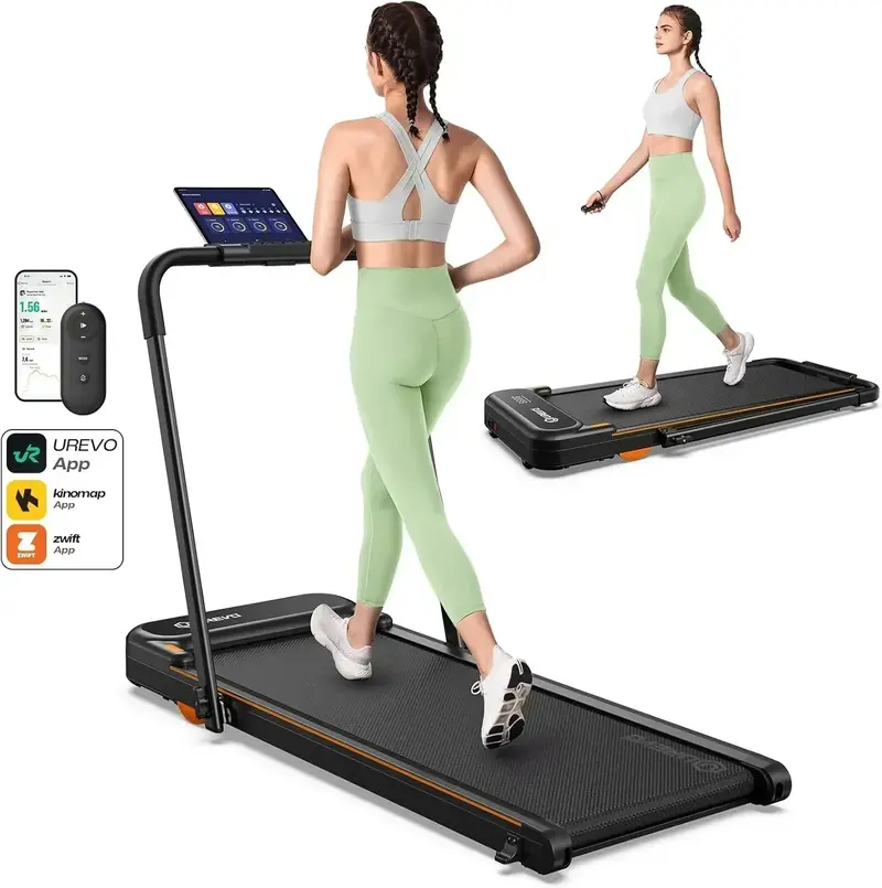 Urevo Strol 2E Folding Smart Treadmill – Dual LED Screens & 2-in-1 Design