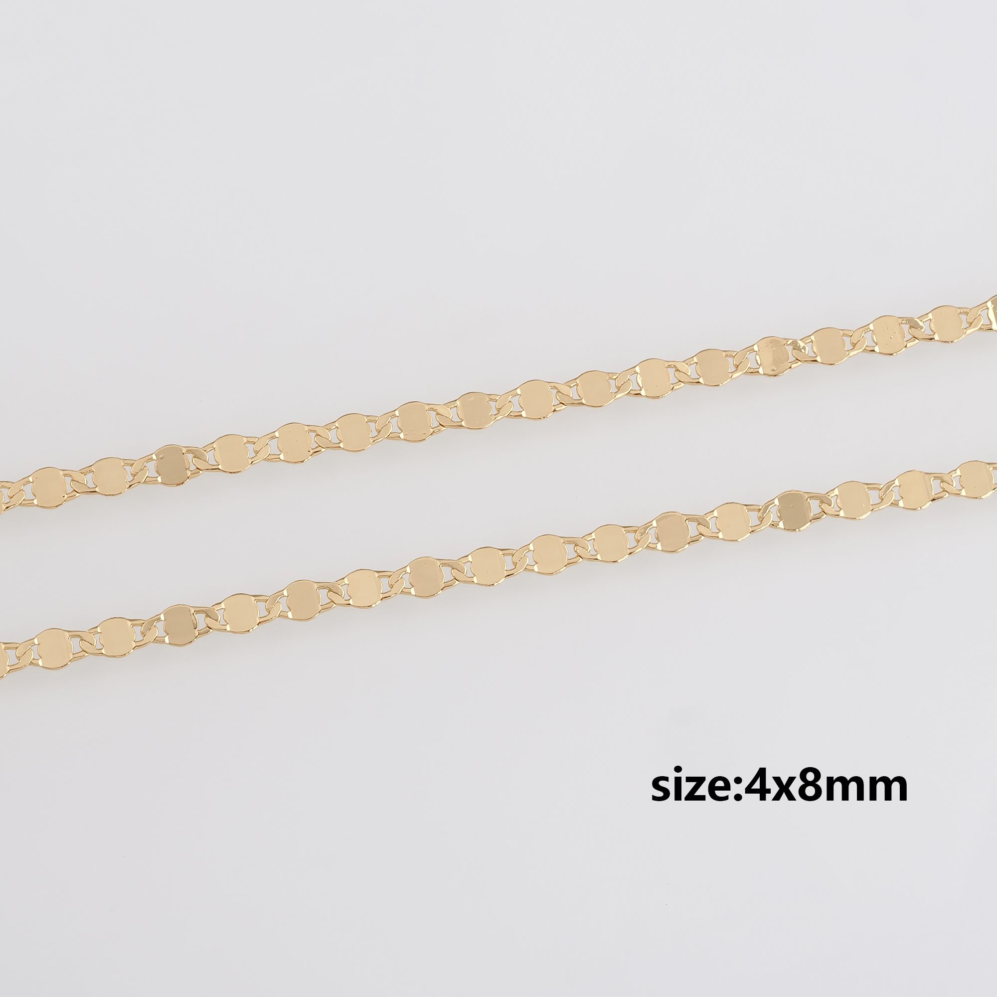 18K Gold Filled Cable Chain Necklace,Dainty Thin Link Chain,Gold Oval Chain Necklace for Women DIY Jewelry Making Supply