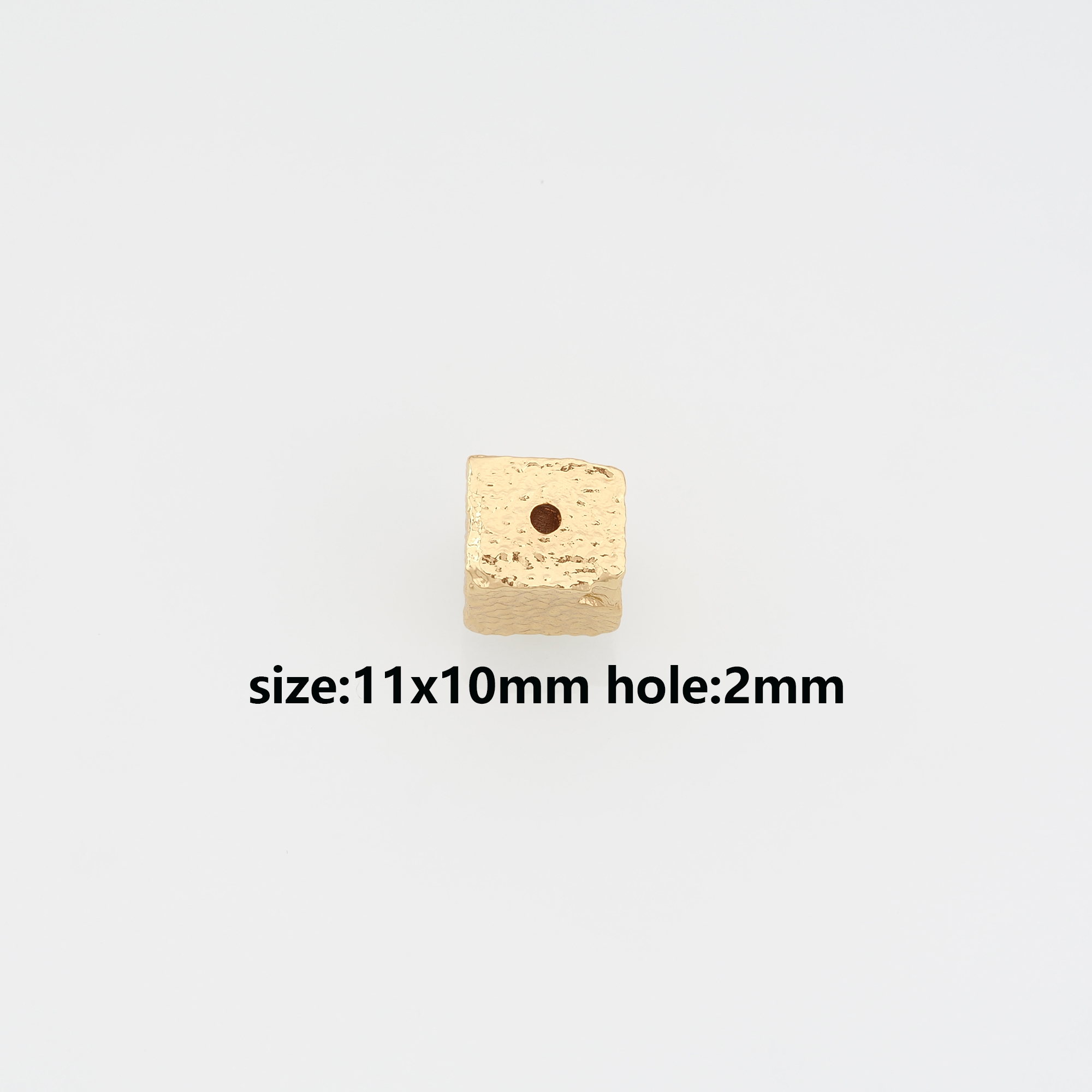 18K Gold Filled Geometric Spacer Beads,Geometric Bead for Bracelet Jewelry Necklace Making Supply