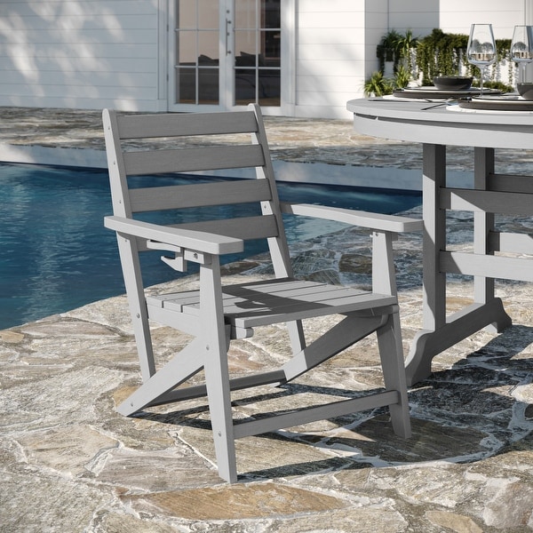 Commercial All Weather Adirondack Table and 4 Chairs with Cupholders