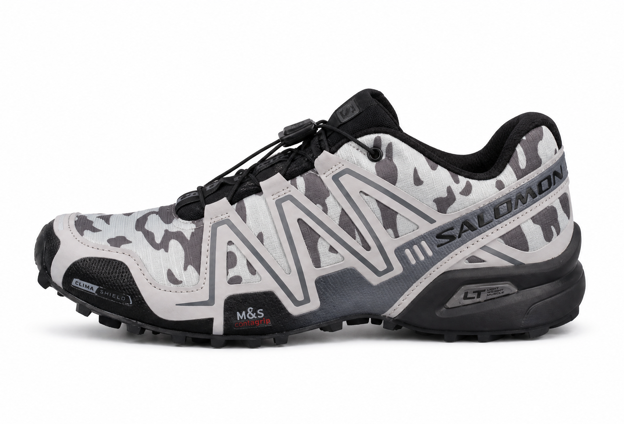 Salomon Speed Cross 4 Gray Camo Sneakers 412777
