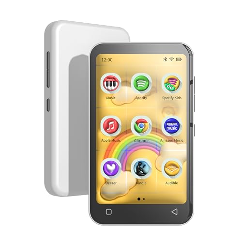 TIMMKOO 80GB Kids MP3 Player with Bluetooth, Parental Controls, Pre-Installed Spotify, Spotify Kids, Audible, 4