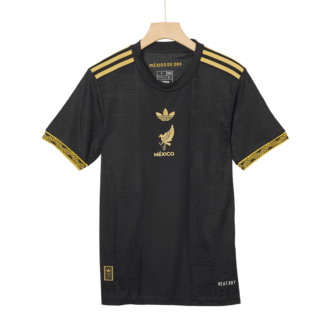 E.ÁLVAREZ #4 Mexico Third Away Authentic Soccer Jersey 2025 -Gold Cup