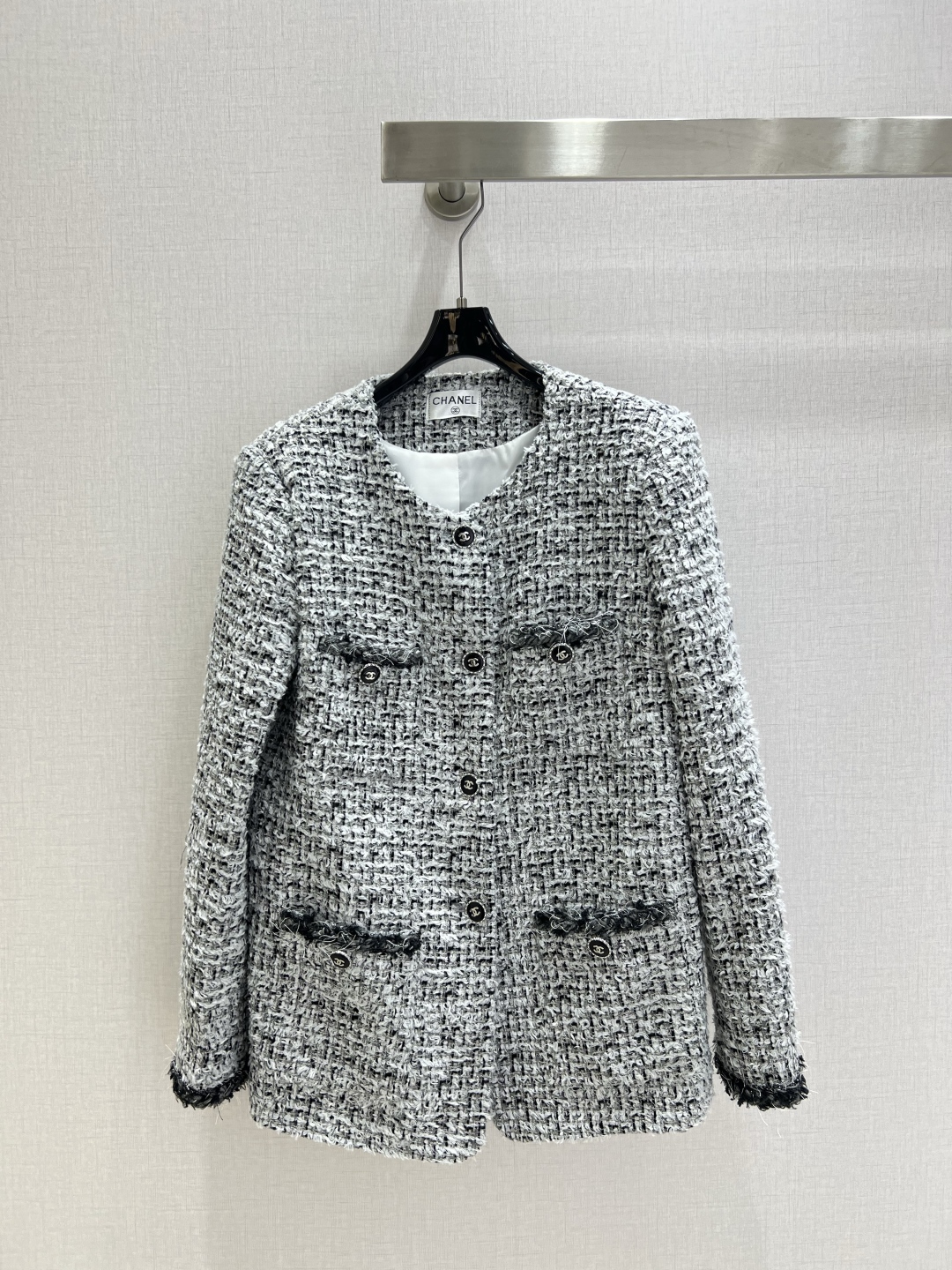 Chanel Early Fall New Round Neck Braided Long-Sleeved Jacket - cnluxepick