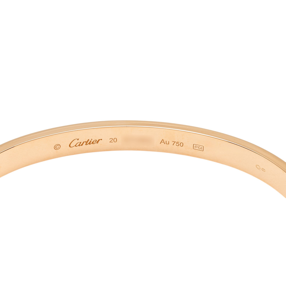 Cartier Love Classic Model Bracelet 18K Rose Gold B6079900