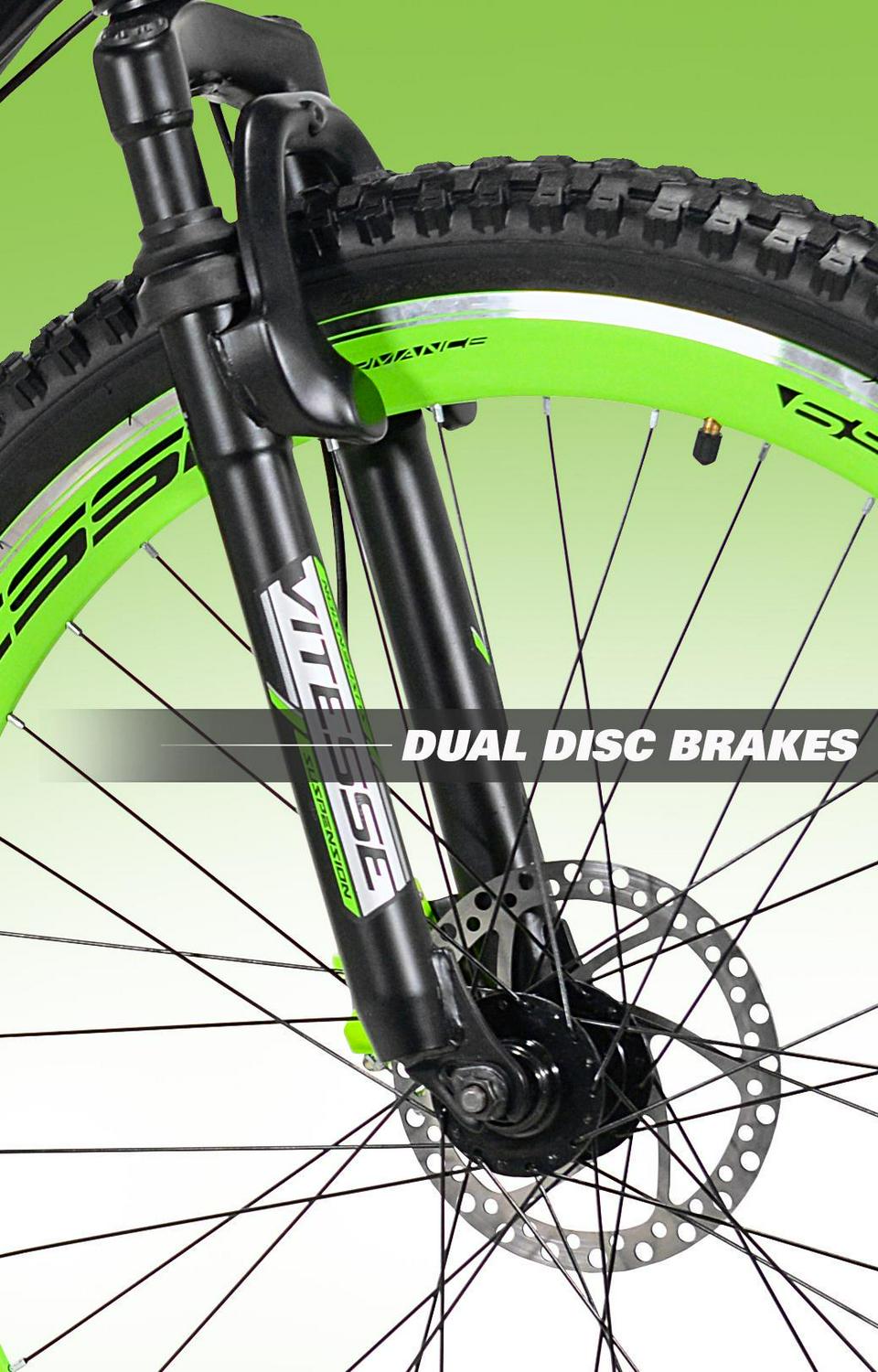 Genesis 27.5 RCT Mens Mountain Bike, Black/Green
