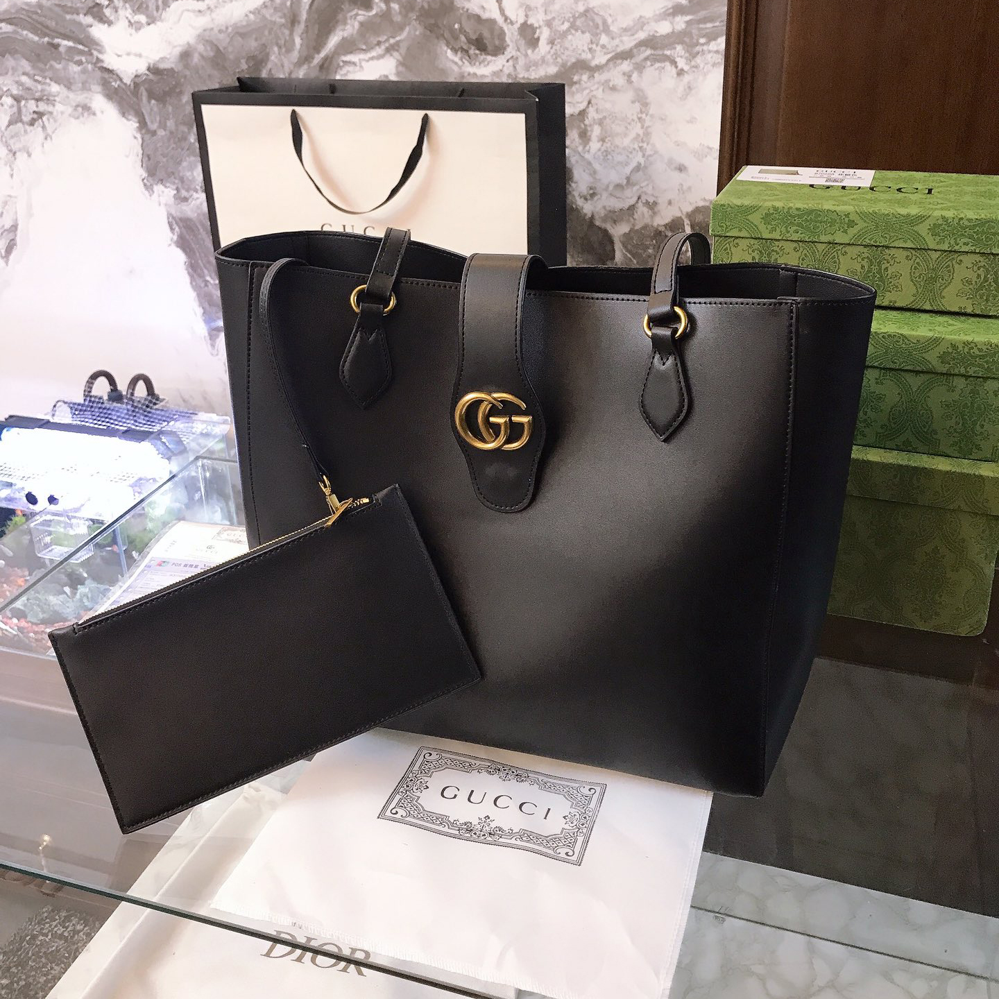 High quality Gucci bucket tote crossbody shoulder bag - cnluxepick