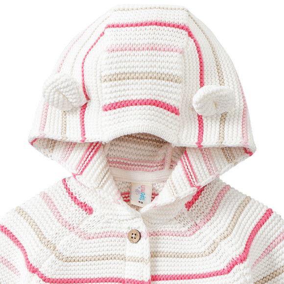 Topomini Newborn Strickjacke mit Öhrchen